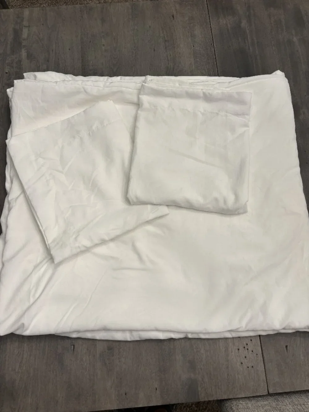 Bedsure King Size Duvet cover set-White-New